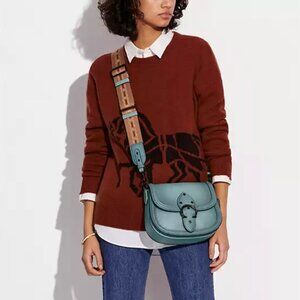 Coach Beat Saddle Bag color Sage/Pewter